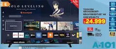TOSHİBA 65UV2363DT-65UV1563DT 65 İNÇ 4K UHD VIDAA TV AKILLI TELEVİZYON fiyat ve kampanya bilgisi